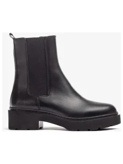 Leren chelseaboots zwart