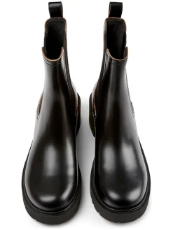 Leren chelseaboots zwart
