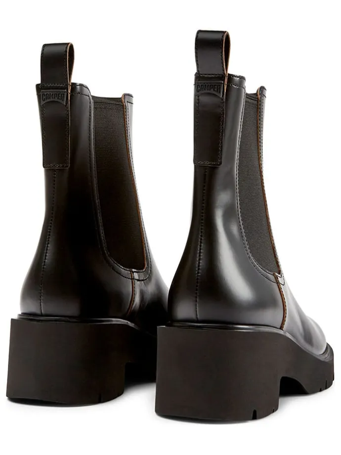 Leren chelseaboots zwart