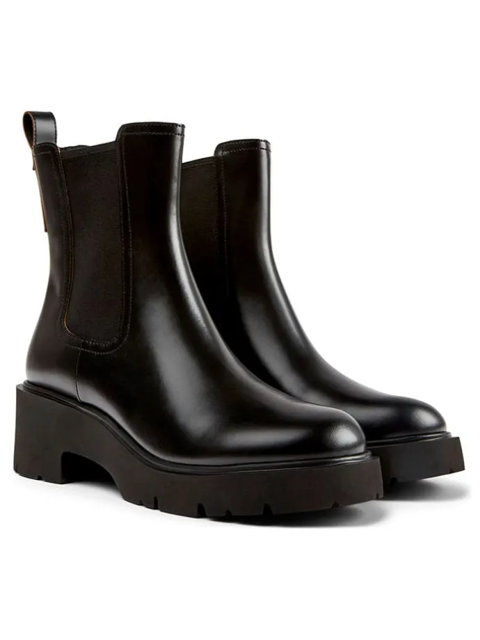 Leren chelseaboots zwart