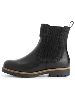 Leren chelseaboots zwart