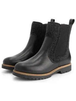 Leren chelseaboots zwart