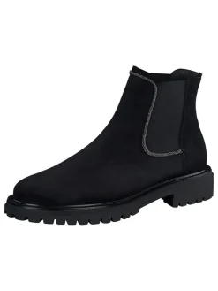 Leren chelseaboots zwart