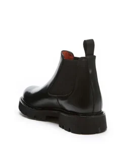 Leren chelseaboots zwart