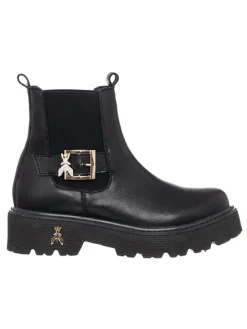 Leren chelseaboots zwart