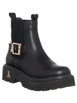 Leren chelseaboots zwart