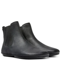 Leren chelseaboots zwart