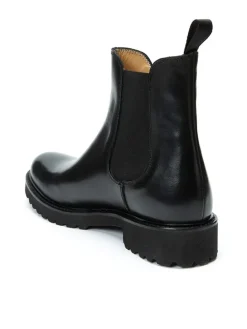 Leren chelseaboots zwart