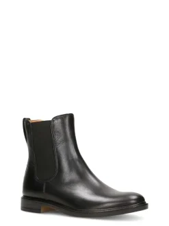 Leren chelseaboots zwart