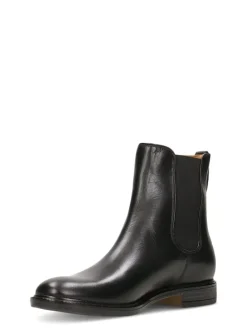 Leren chelseaboots zwart
