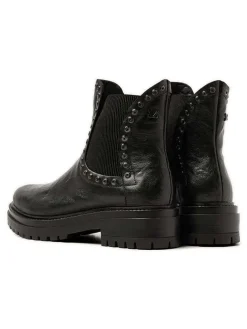 Leren chelseaboots zwart