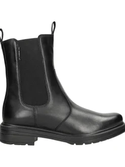 Leren chelseaboots zwart