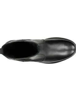 Leren chelseaboots zwart