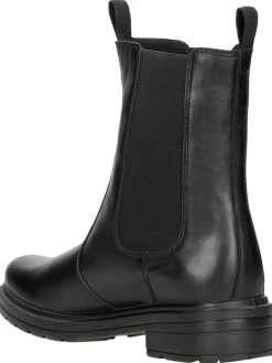 Leren chelseaboots zwart