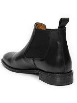 Leren chelseaboots zwart