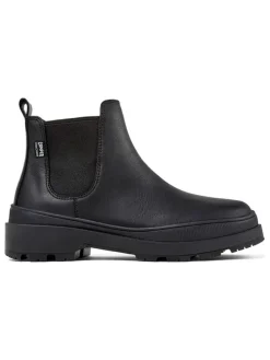 Leren chelseaboots zwart