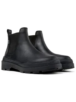 Leren chelseaboots zwart