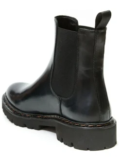 Leren chelseaboots zwart
