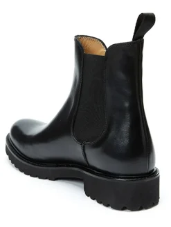 Leren chelseaboots zwart
