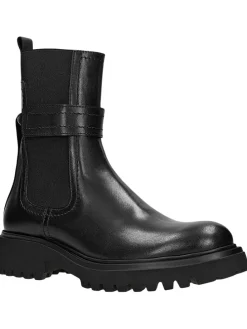 Leren chelseaboots zwart