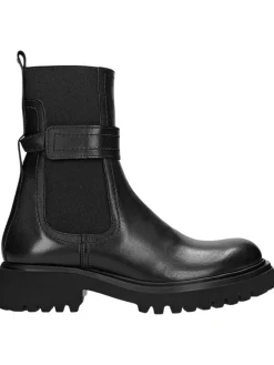 Leren chelseaboots zwart