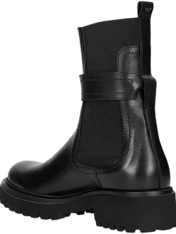 Leren chelseaboots zwart