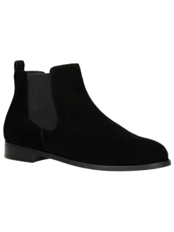 Leren chelseaboots zwart