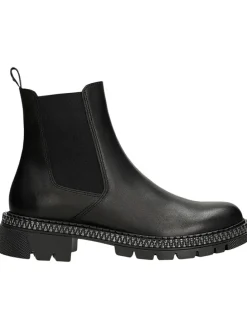 Leren chelseaboots zwart