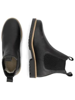 Leren chelseaboots zwart