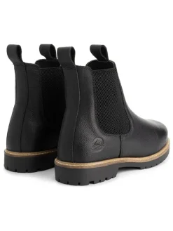 Leren chelseaboots zwart