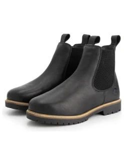 Leren chelseaboots zwart