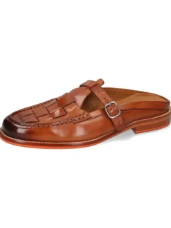 Leren clogs 