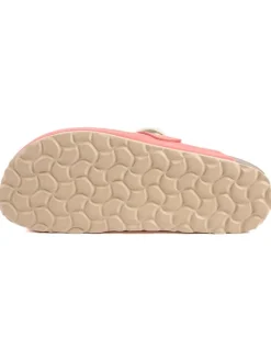Leren clogs lichtroze
