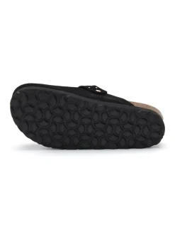 Leren clogs zwart