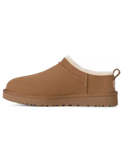 Leren enkelboots lichtbruin