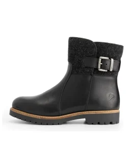 Leren enkelboots "Orkla" zwart