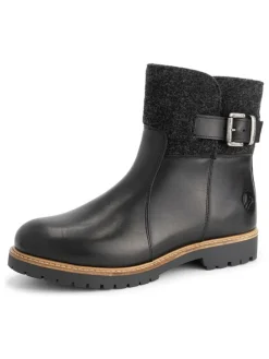 Leren enkelboots 