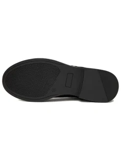 Leren enkelboots zwart