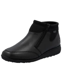 Leren enkelboots zwart