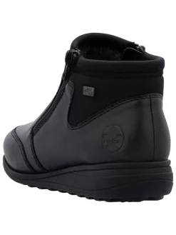 Leren enkelboots zwart