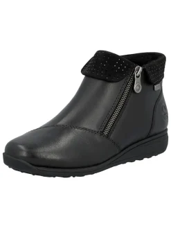 Leren enkelboots zwart