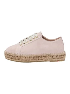 Leren espadrilles beige