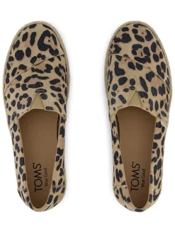 Leren espadrilles beige/zwart