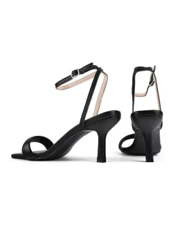 Leren haksandalen "Hypnotic" zwart