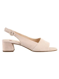 Leren haksandalen "Joy" beige