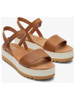 Leren haksandalen lichtbruin