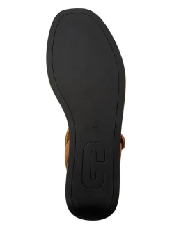 Leren haksandalen lichtbruin