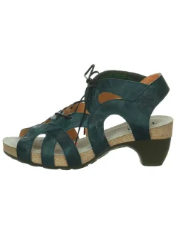 Leren haksandalen "Traudi" groen