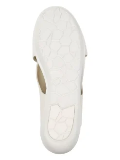Leren haksandalen wit