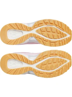 Leren hardloopschoenen lichtroze/wit